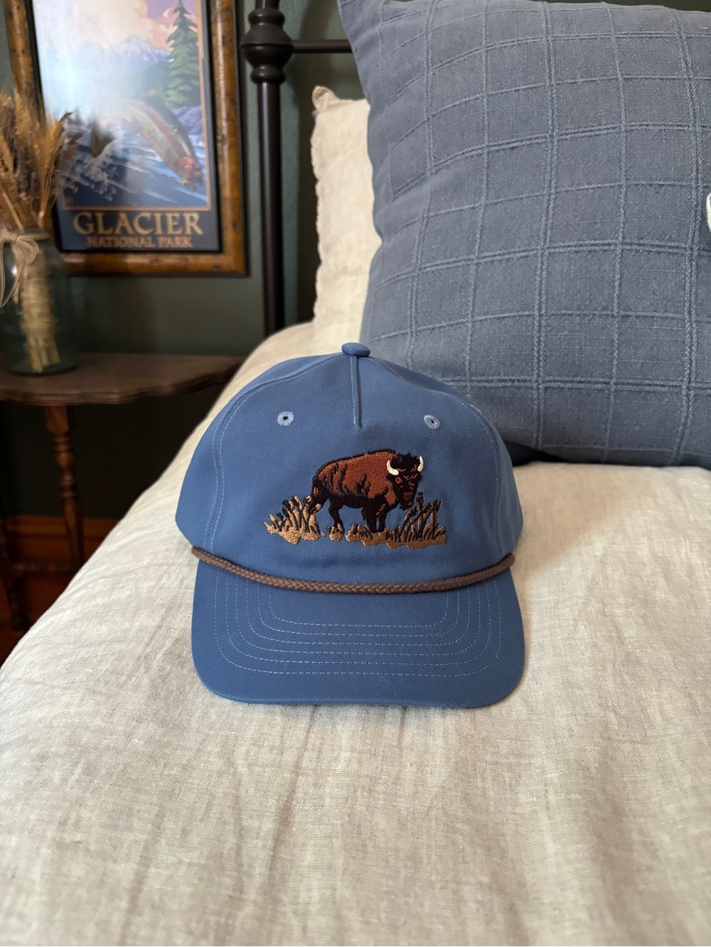 Duluth Trading Co Bison Blue Hat Size M/L
